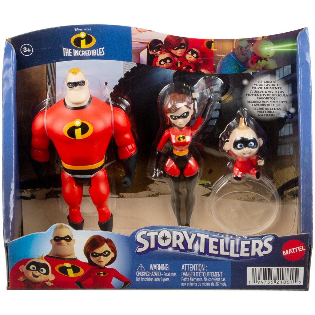 Mattel Pixar The Incredibles Storytellers Figure Set