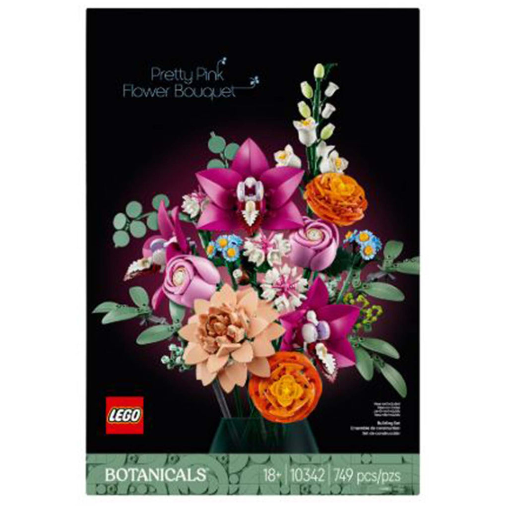 LEGO® Botanicals Pretty Pink Flower Bouquet Building Set 10342