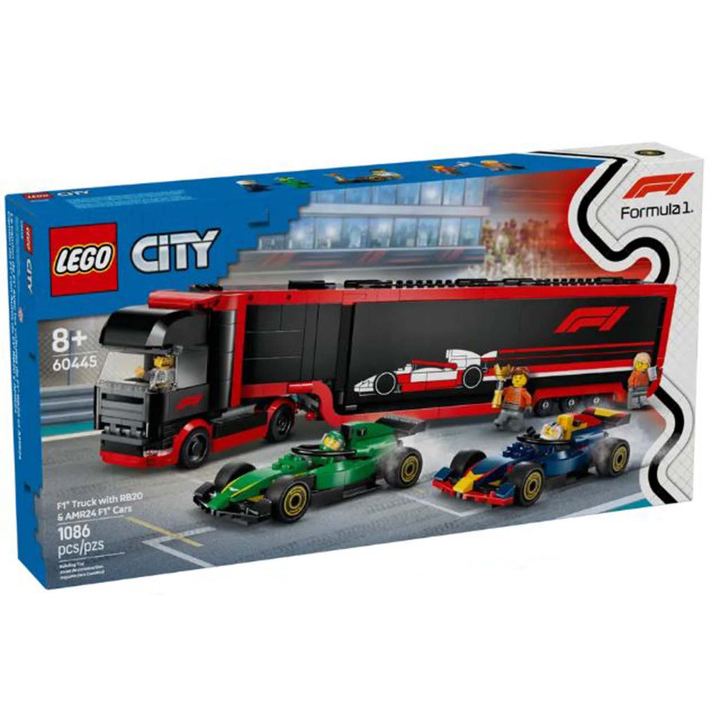 LEGO® City F1® Truck With RB20 And AMR24 F1 Cars Building Set 60445