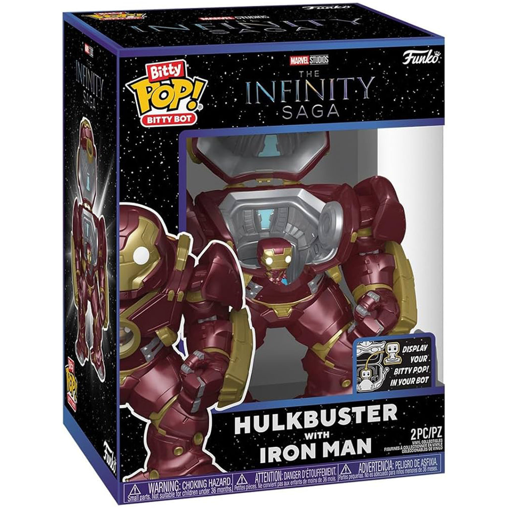 Funko Marvel The Infinity Saga Bitty Bots Hulkbuster With Iron Man Figure