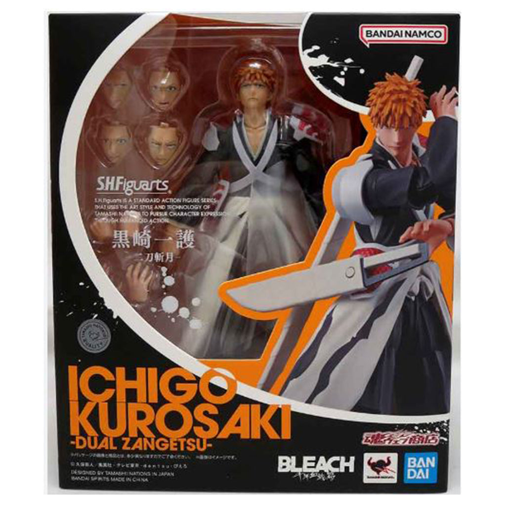 Bandai Bleach Tamashii Nations SHFiguarts Ichigo Kurosaki Dual Zangetsu Figure - Radar Toys