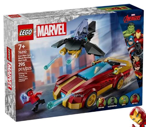 LEGO® Marvel Iron Man Car And Black Panther Verses Red Hulk Building Set 76310 - Radar Toys