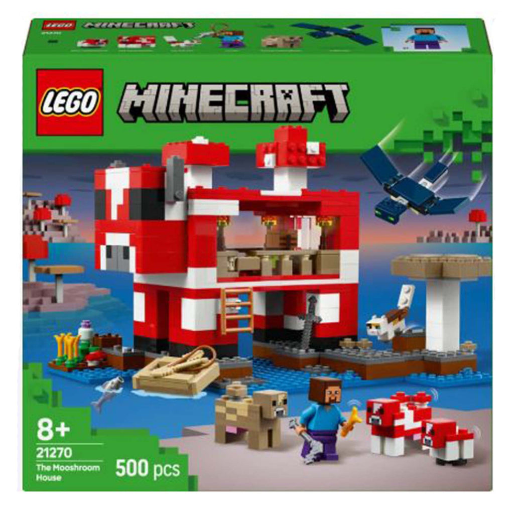 LEGO® Minecraft The Mooshroom House Building Set 21270