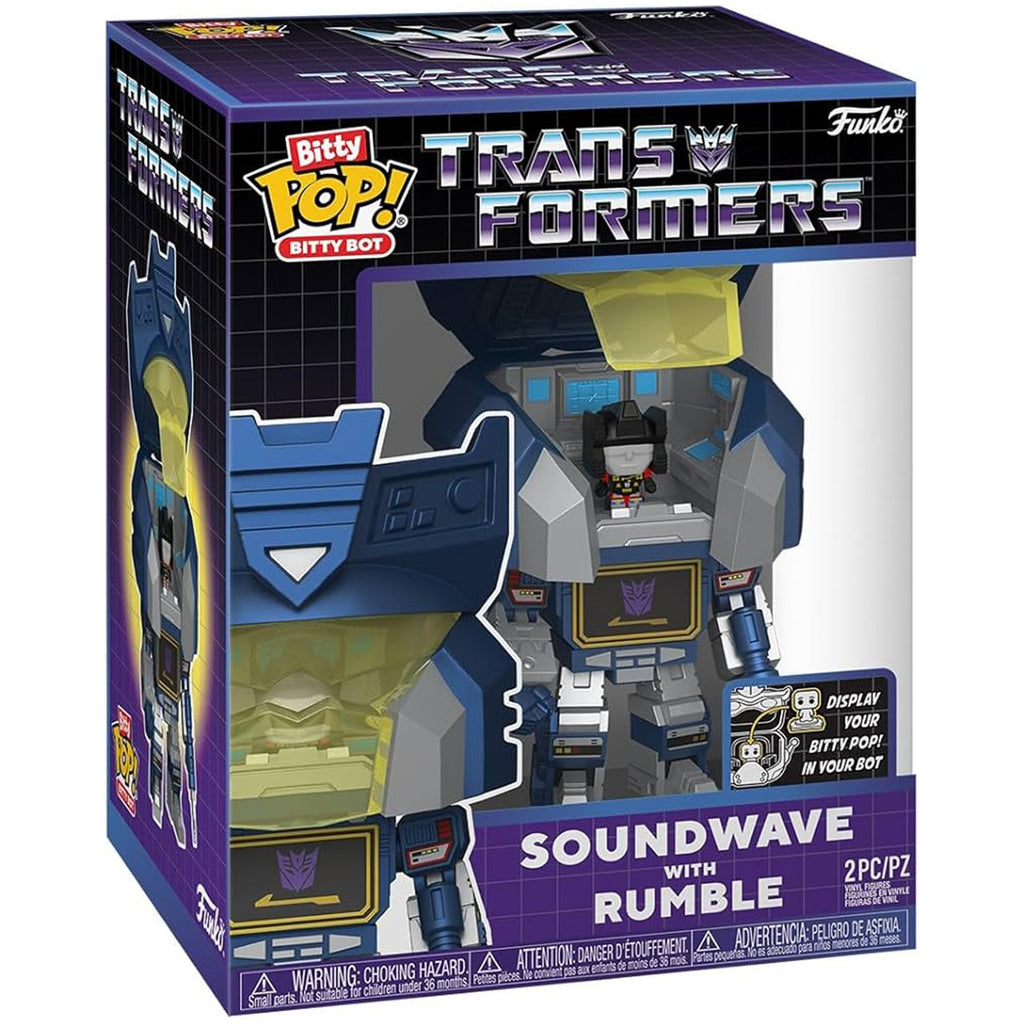 Funko Transformers Bitty Bots Soundwave With Rumble Figure