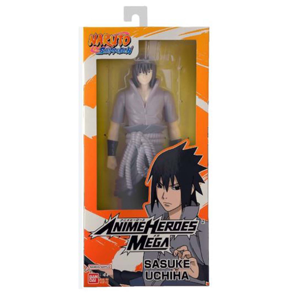 Bandai Naruto Shippuden Anime Heroes Mega Sasuke Uchiha Action Figure - Radar Toys