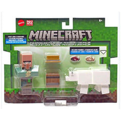 Mattel Minecraft Fisherman And Polar Bear Figure Set - Radar Toys