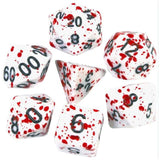 Foam Brain Blood Splatter RPG Dice Set - Radar Toys