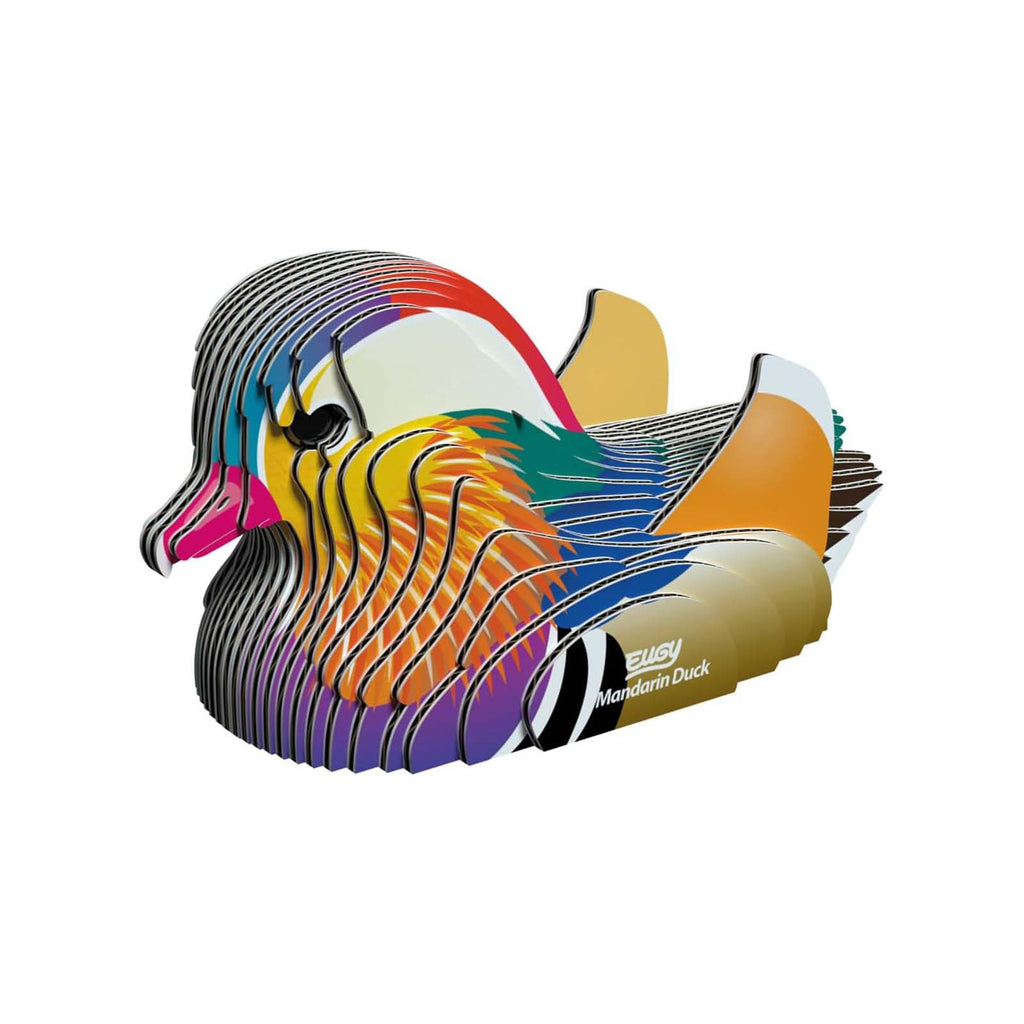 Eugy Mandarin Duck 3D Cardboard Model Kit