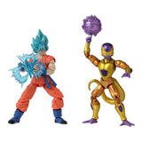 Bandai Dragon Ball Super Dragon Stars Battle Pack Golden Frieza And SS Blue Goku Figure Set