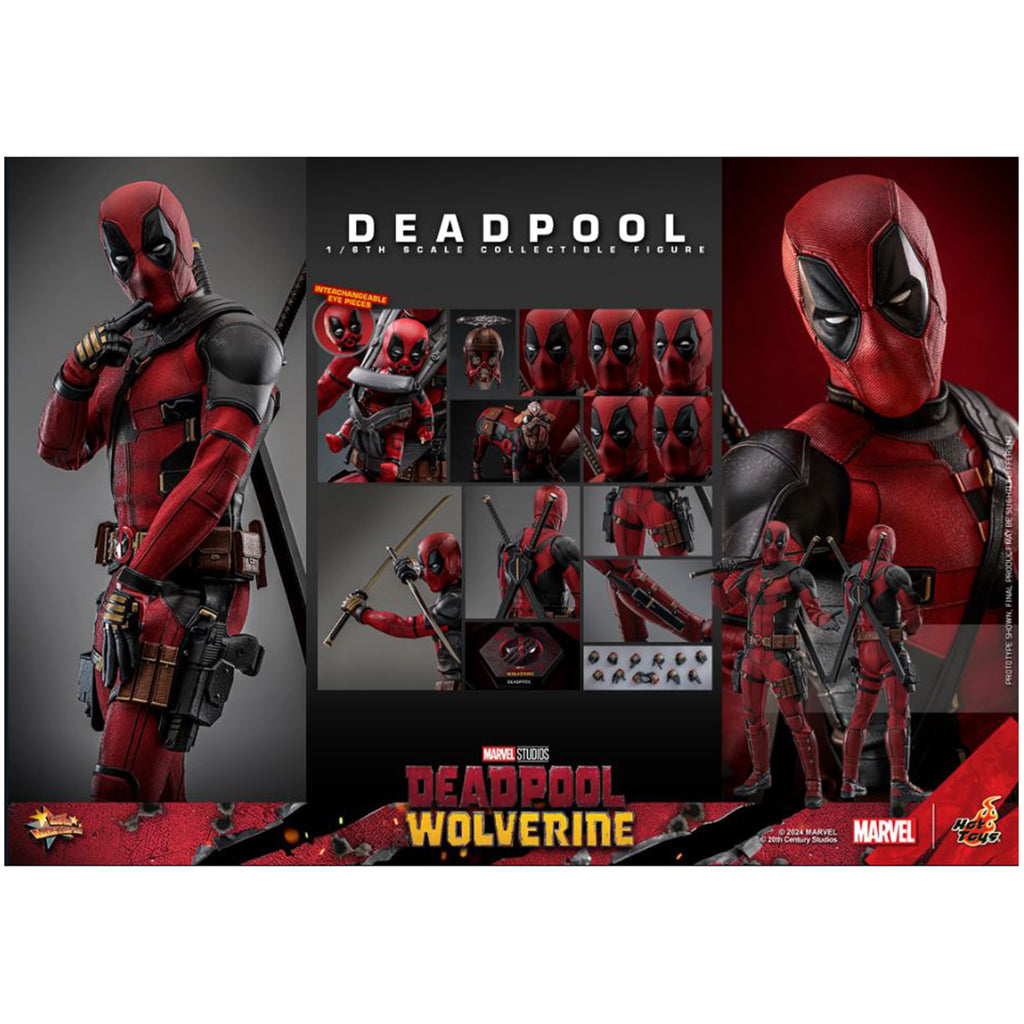 Hot Toys Deadpool Wolverine Deadpool Sixth Scale Action Figure