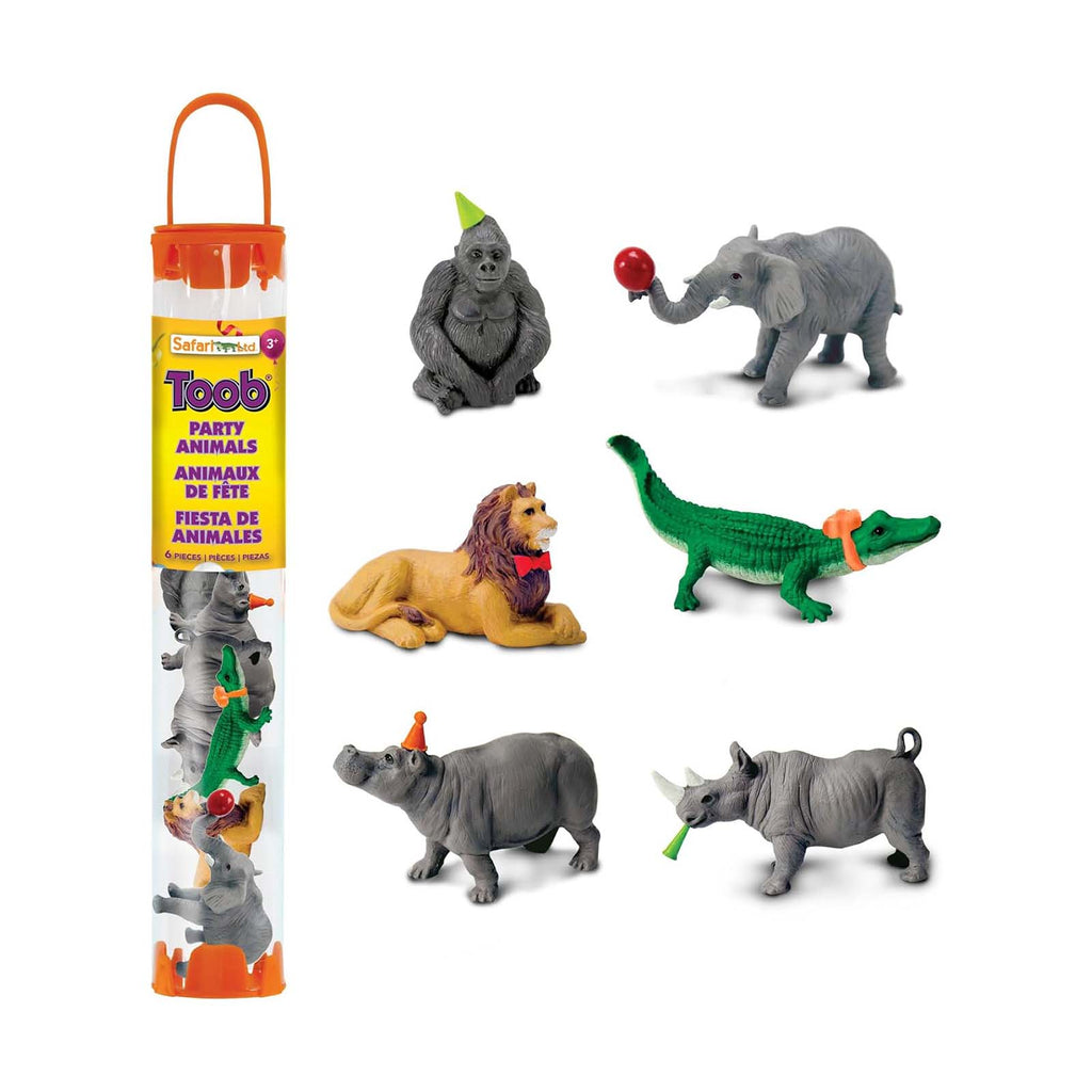 Safari Ltd Party Animals 6 Animal Figures Toob