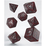 Q-Workshop Bloodsucker Scarlet 7 Piece Dice Set - Radar Toys