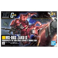 Bandai Mobile Suit Gundam HGUC MS-06S Char's Zaku II 1:144 Scale Model Kit - Radar Toys