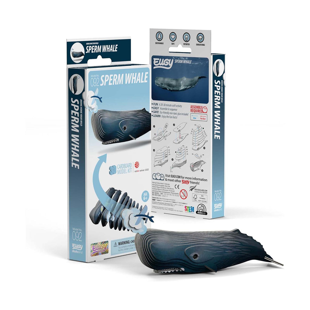 Eugy Sperm Whale 3D Cardboard Model Kit