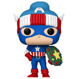 Funko Marvel Holiday S4 POP Captain America Vinyl Figure