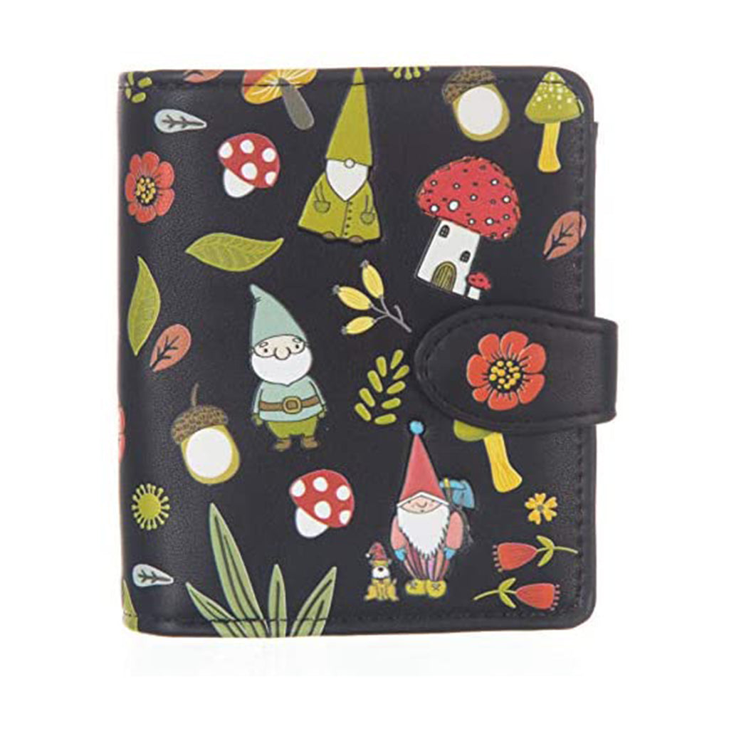 Shagwear Black Gnome Forest Small Wallet