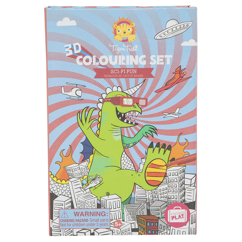 Tiger Tribe 3D Sci-Fi Fun Coloring Set - Radar Toys