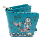 Shagwear Mermaid Garden Small Teal Zipper Wallet - Radar Toys