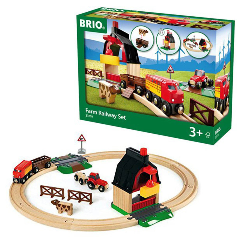 Brio World Farm Railway Set - Radar Toys