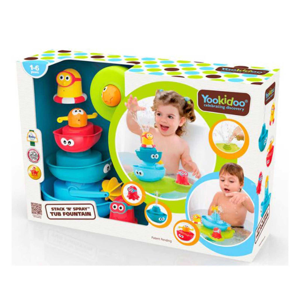 Yookidoo Stack N Spray Tub Fountain Play Set