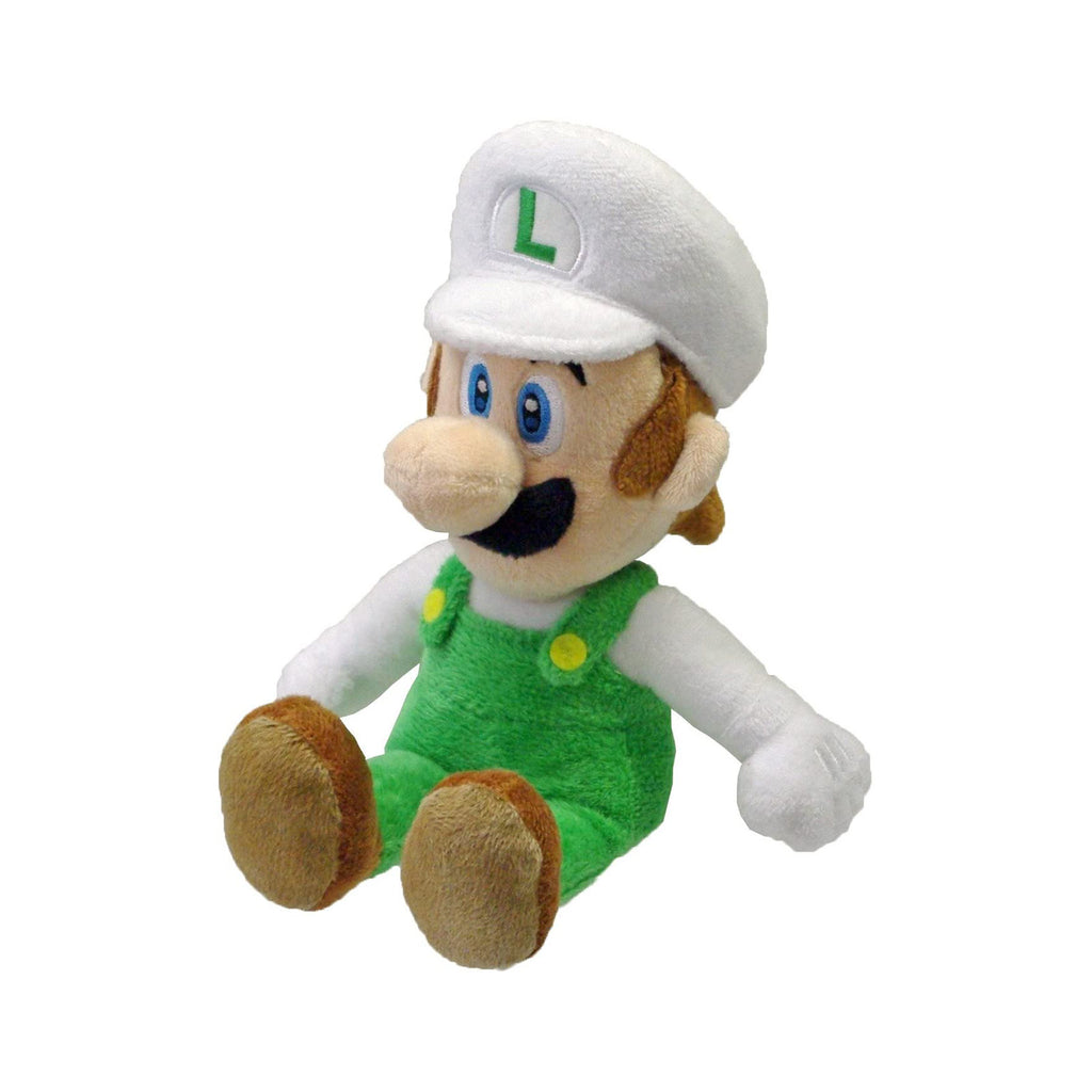 Little Buddy Super Mario All Star Fire Luigi 9 Inch Plush Figure