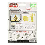 Metal Earth Star Wars C-3PO Model Kit - Radar Toys