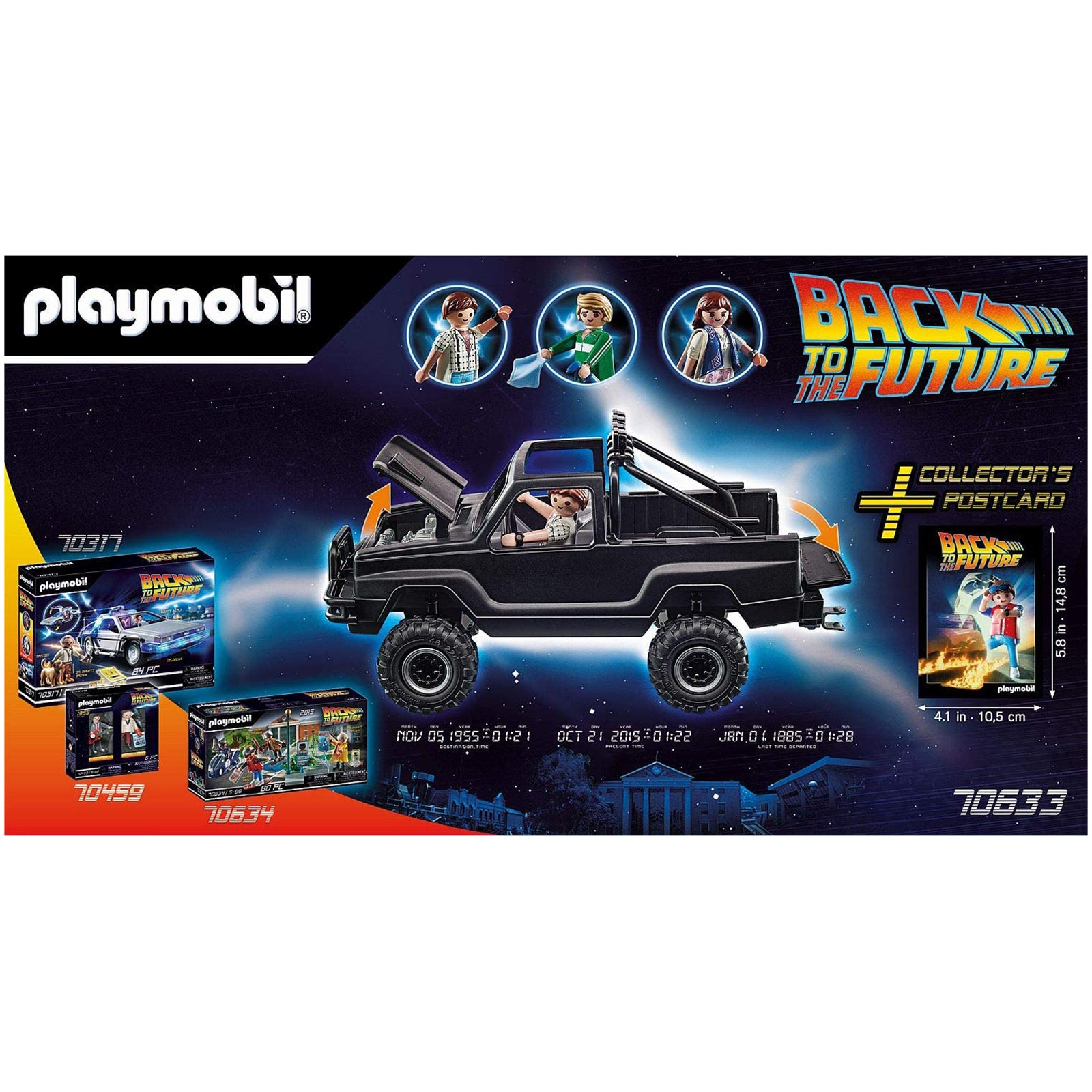 Playmobil - 70633 - back to the future - pick-up de marty - La Poste