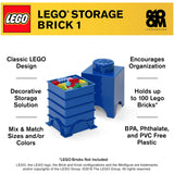 LEGO® Storage 1-Stud Brick Bright Blue Storage Container - Radar Toys