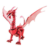 Metal Earth Iconx Red Dragon Steel Model Kit - Radar Toys