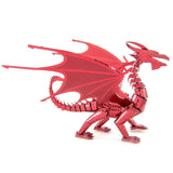 Metal Earth Iconx Red Dragon Steel Model Kit - Radar Toys