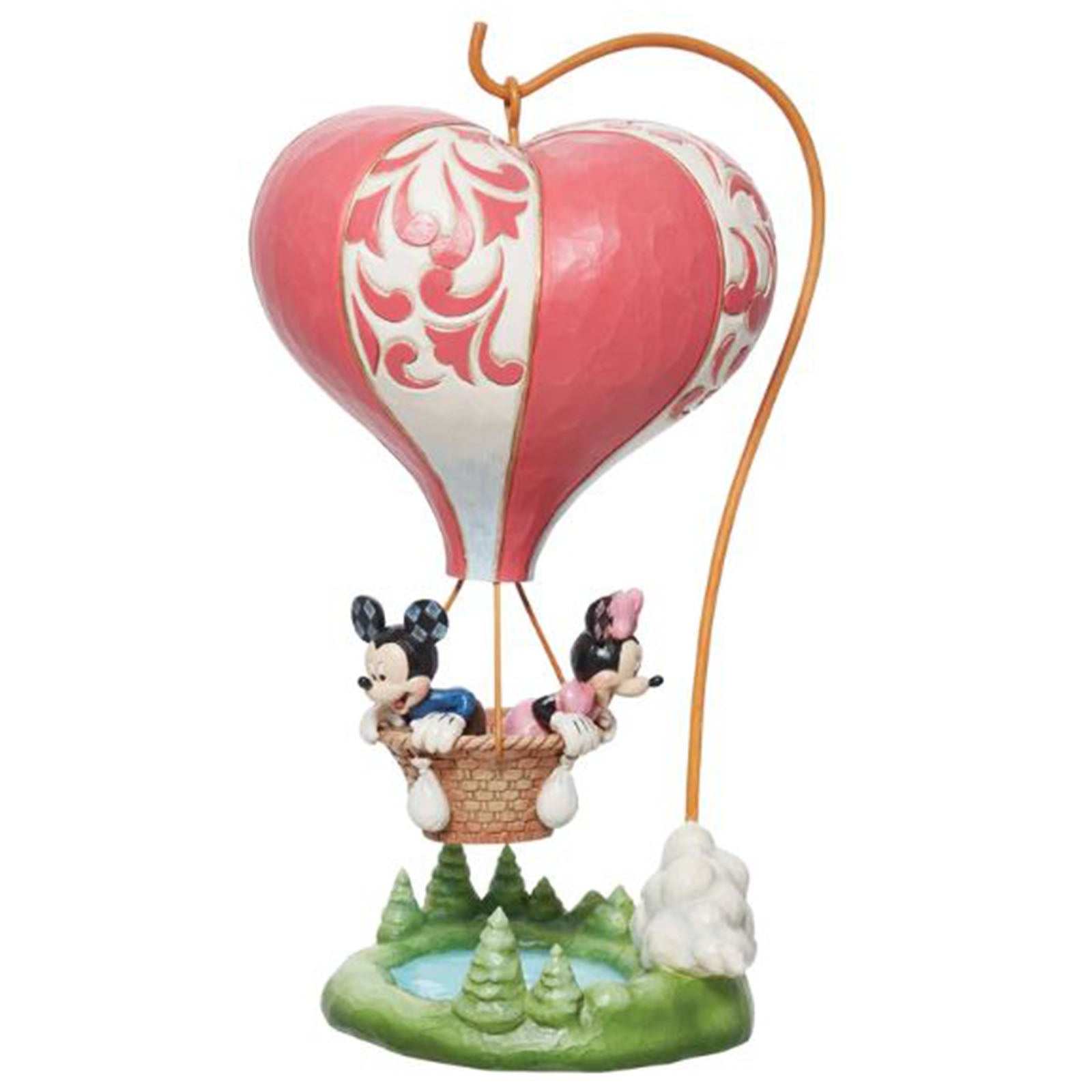 Enesco Disney Traditions Mickey Minnie Heart Balloon Love Takes