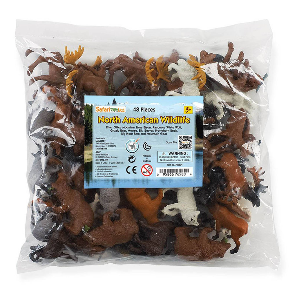 North American Wildlife Bulk Bag Mini Figures Safari Ltd