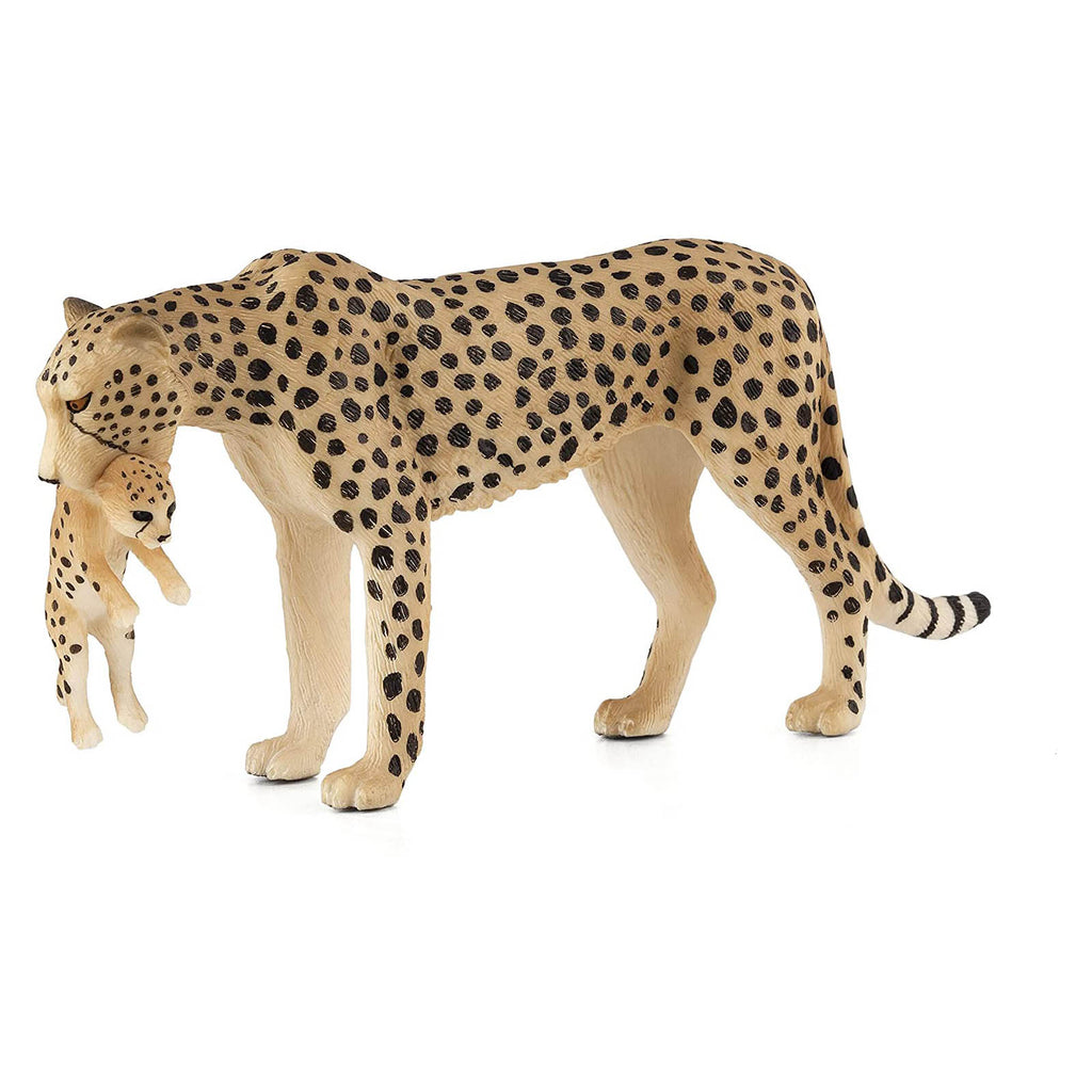 MOJO Cheetah Female With Cub Animal Figure 387167