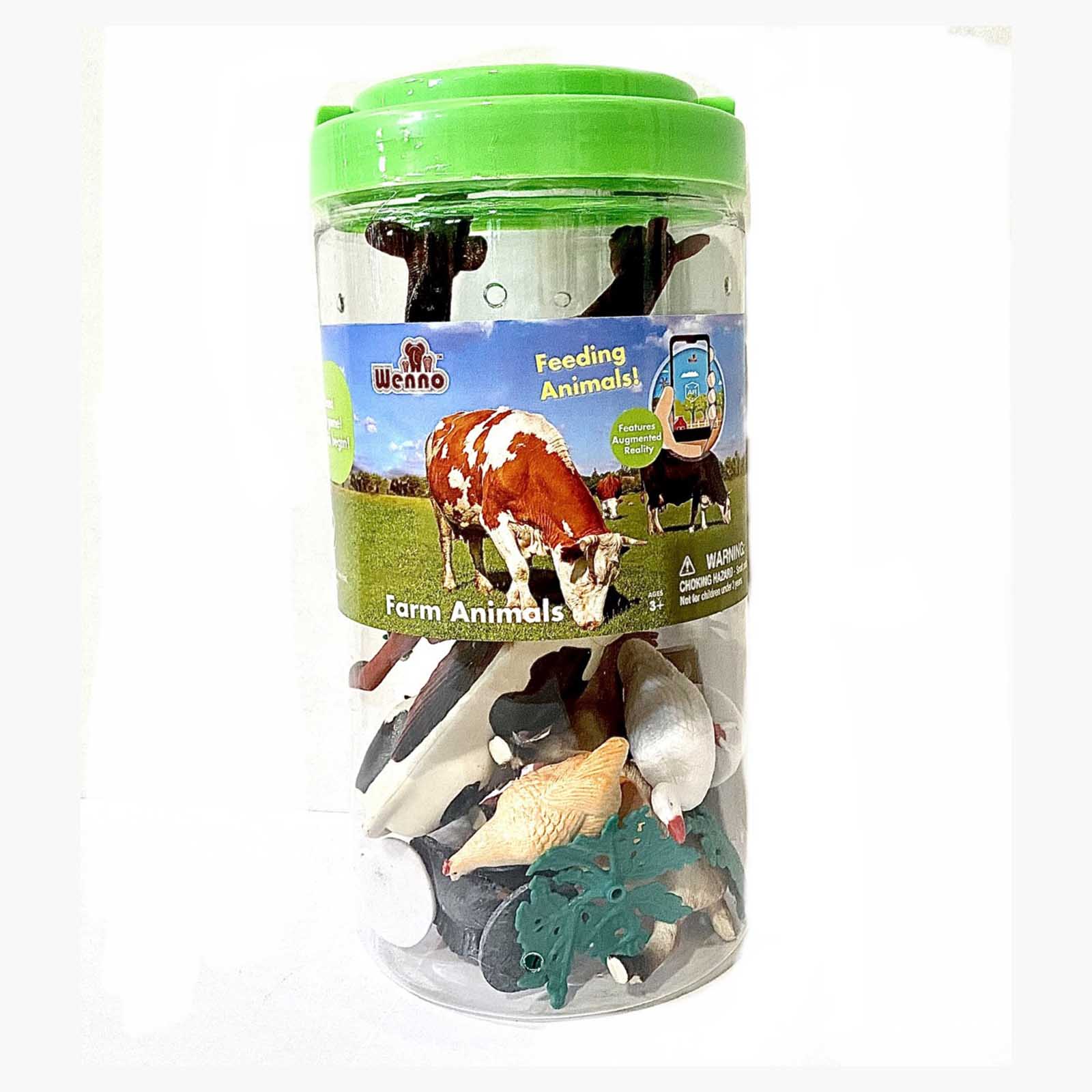 Wenno Farm Animals with Augmented Reality 13 Piece Set